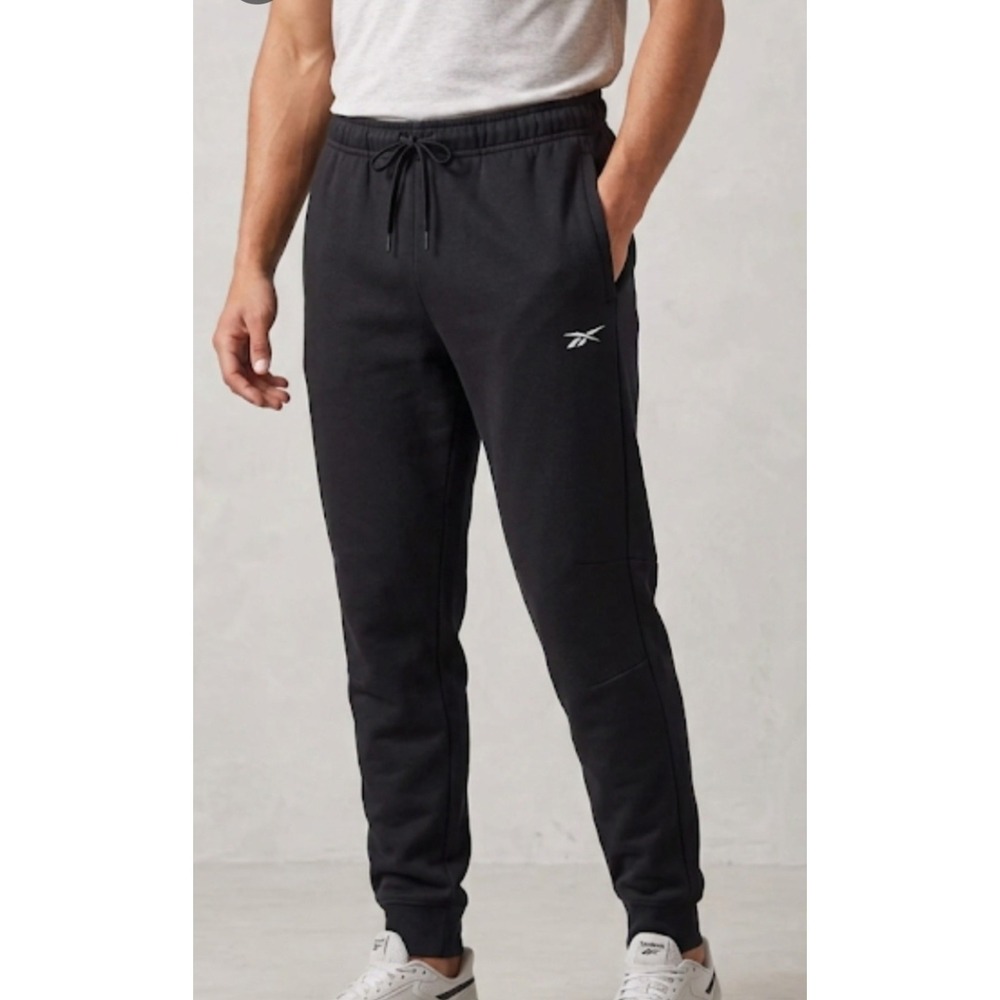 Reebok‎ Slim Joggers Black Men's M Sport Pockets BRAND NWT
